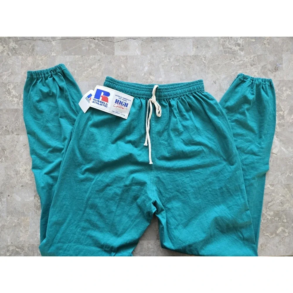 Deadstock NWT Vintage Russell Athletic High Cotton Men's M Joggers/Pants USA